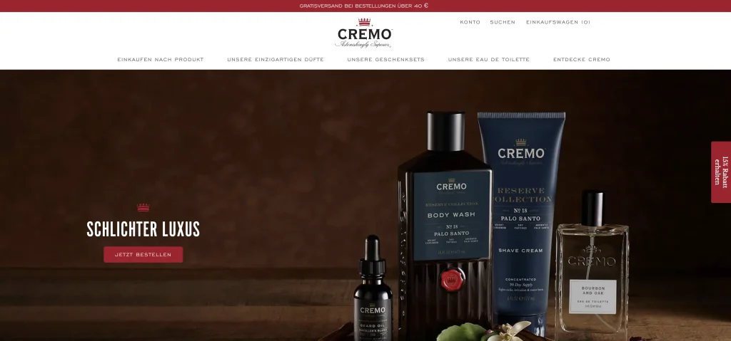 Cremoウェブサイト - 2026年版 ひげオイルメーカートップ10 - Zicail - 2026年版 ひげオイルメーカー トップ10 - Zicail