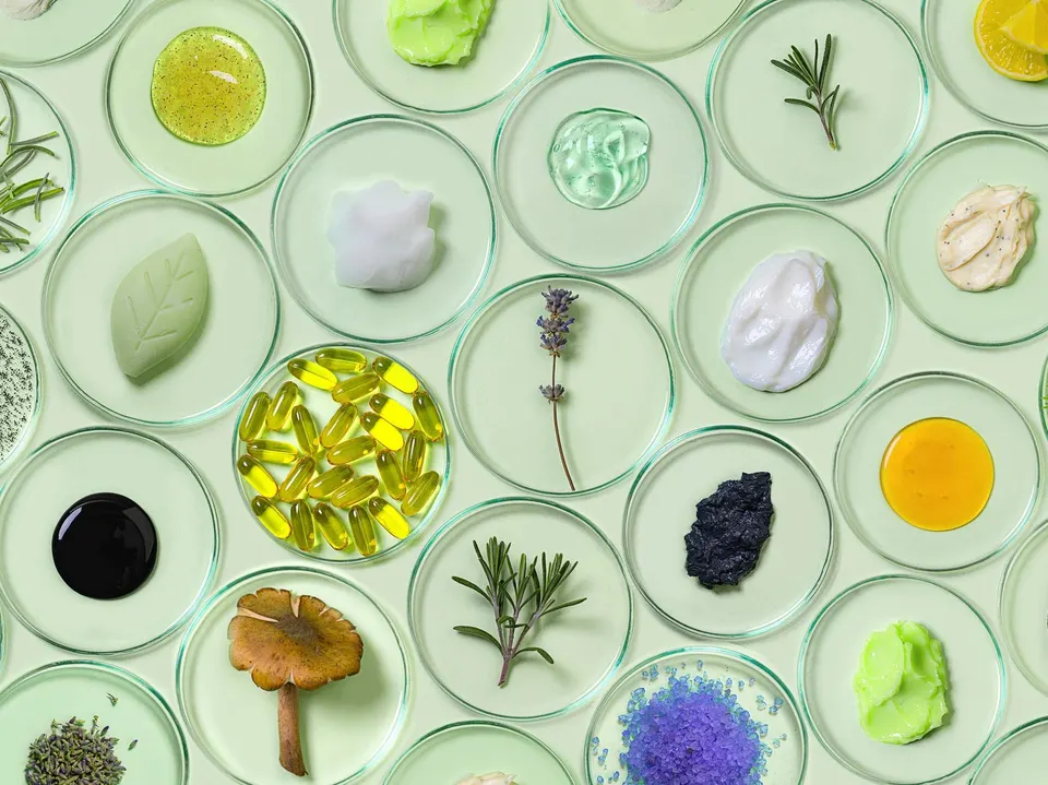 Beauty ingredients displayed in glass dishes for skincare - Functional Ingredients for Sensitive Skin Care 2026 - Zicail Beauty ingredients displayed in glass dishes for skincare - Functional Ingredients for Sensitive Skin Care 2026 - Zicail