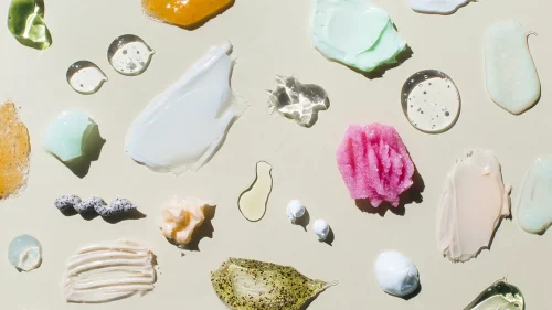 Different textures of skincare products including Snail Mucin ingredients - Snail Mucin in Skincare: Benefits, Usage, and Advice - Zicail