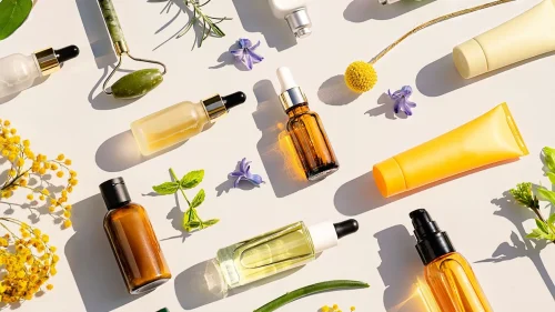 Natural skincare products with flowers and greenery - Natural Skincare Routine: Simple Steps for Healthy Skin [October 2026] - Zicail