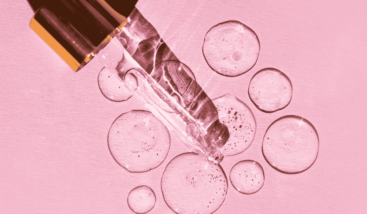 Ferulic Acid serum texture on pink surface - Ferulic Acid in Skincare: Benefits & How to Use It 2026 - Zicail Ferulic Acid serum texture on pink surface - Ferulic Acid in Skincare: Benefits & How to Use It 2026 - Zicail