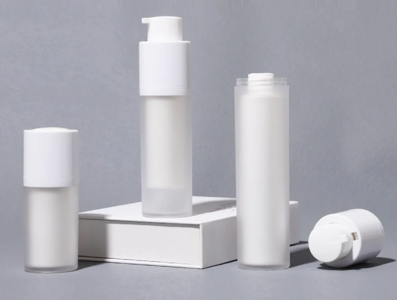 Frosted airless bottles with sleek white pumps - Airless Bottles vs Pump Bottles: Which Fits Your Formula? 2026 - Zicail