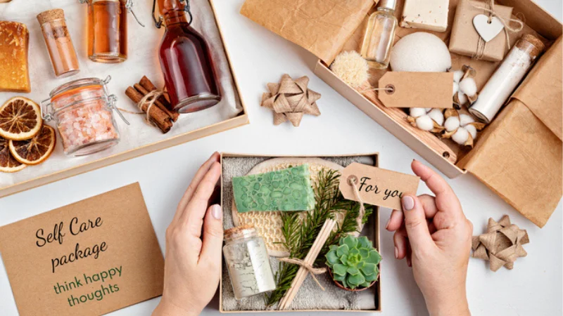 Natural self care gift box with eco friendly items - Sustainable Skincare Packaging: What Buyers Must Know 2026 - Zicail