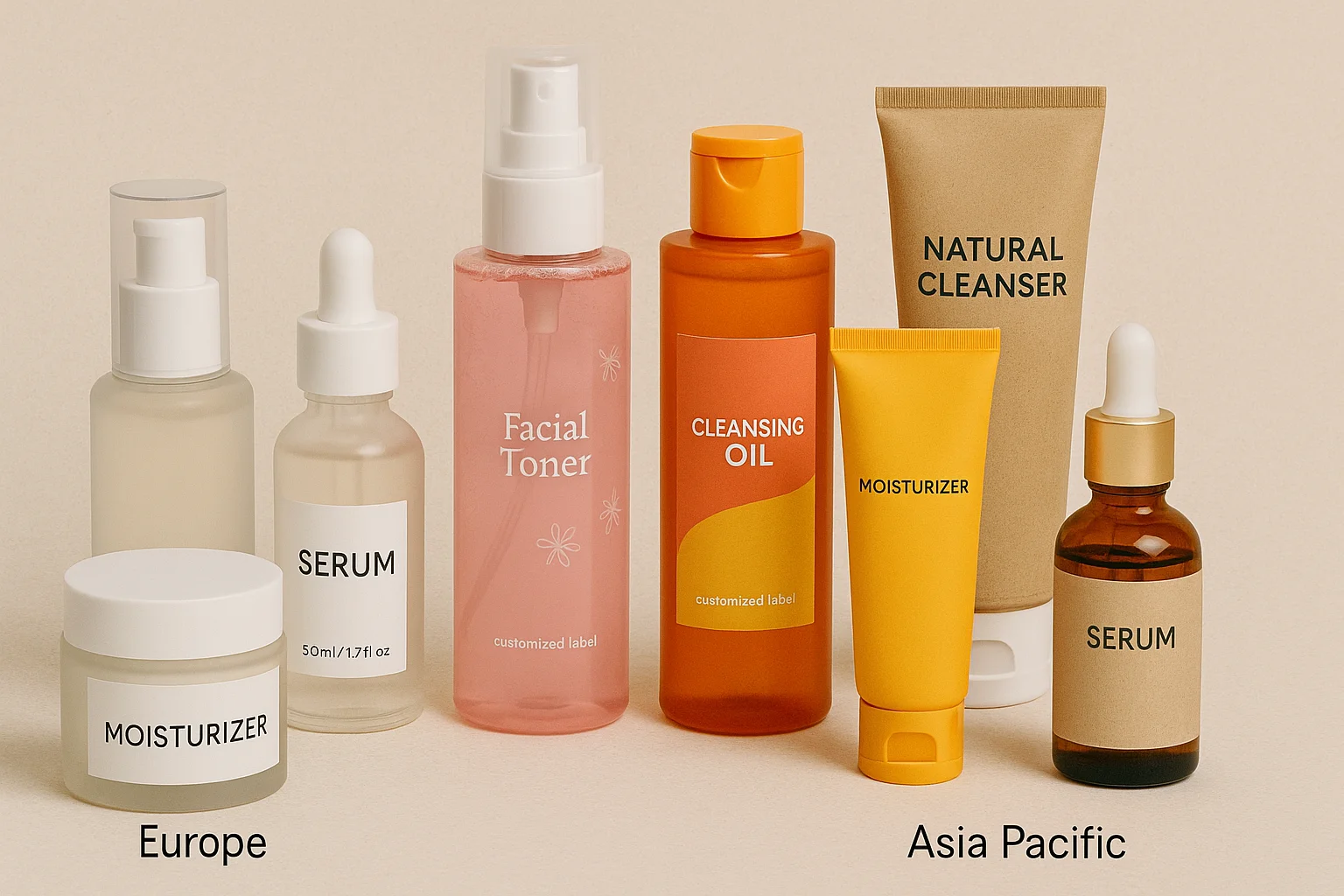 Skincare packaging styles from Europe and Asia Pacific - Packaging Trends for Skincare Brands in 2025 2026 - Zicail Skincare packaging styles from Europe and Asia Pacific - Packaging Trends for Skincare Brands in 2025 2026 - Zicail
