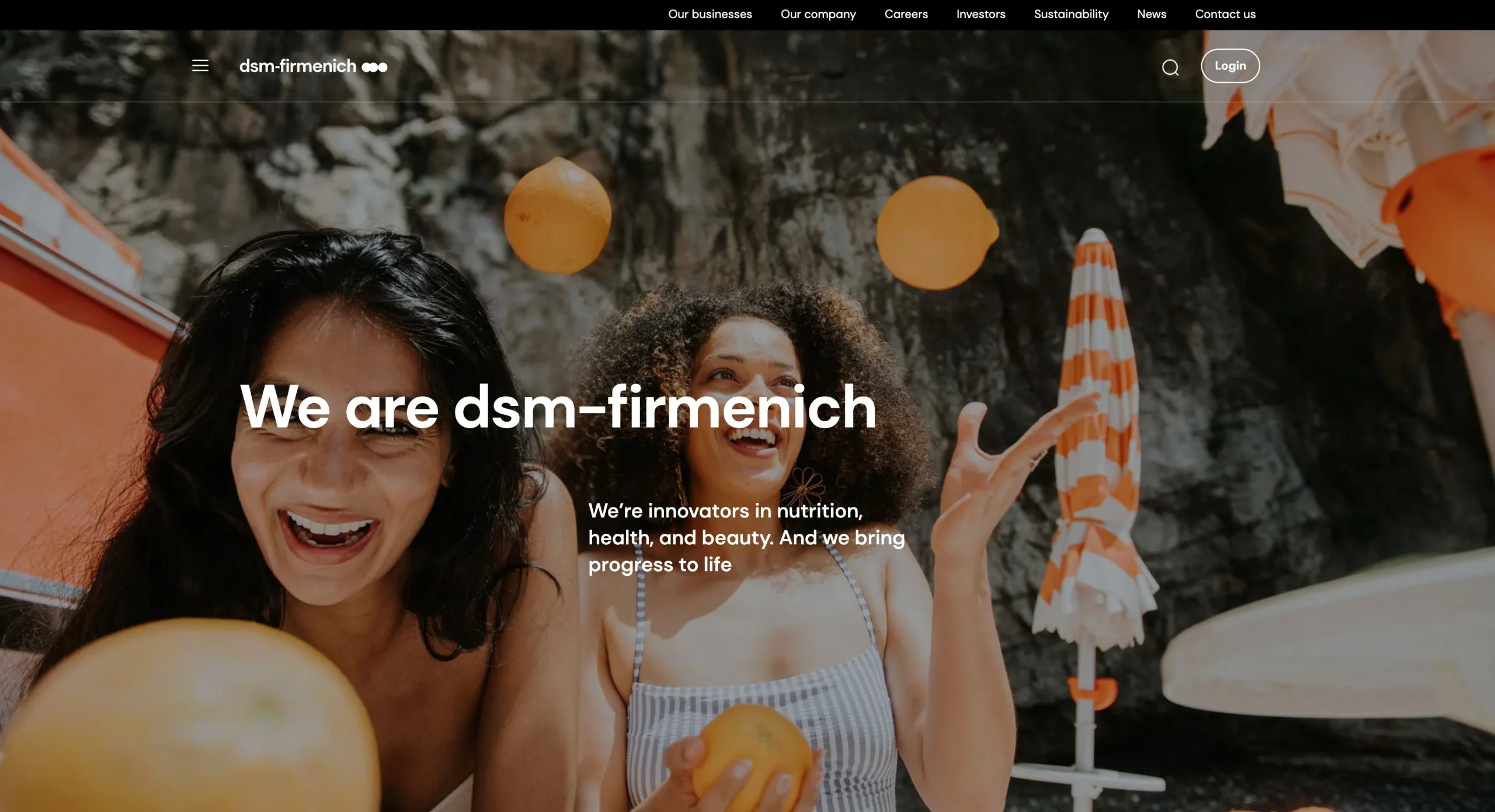 DSM Firmenichのウェブサイトのスクリーンショット:世界トップクラスのエッセンシャルオイルメーカー - 世界トップクラスのエッセンシャルオイルメーカー2026 - Zicail DSM Firmenichのウェブサイトのスクリーンショット:世界トップクラスのエッセンシャルオイルメーカー - 世界トップクラスのエッセンシャルオイルメーカー2026 - Zicail